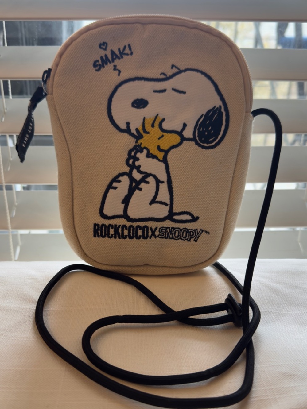 ROCKCOCO x SNOOPY Limited Edition Canvas Mini Crossbody(Used,Small Bottom Stain)
